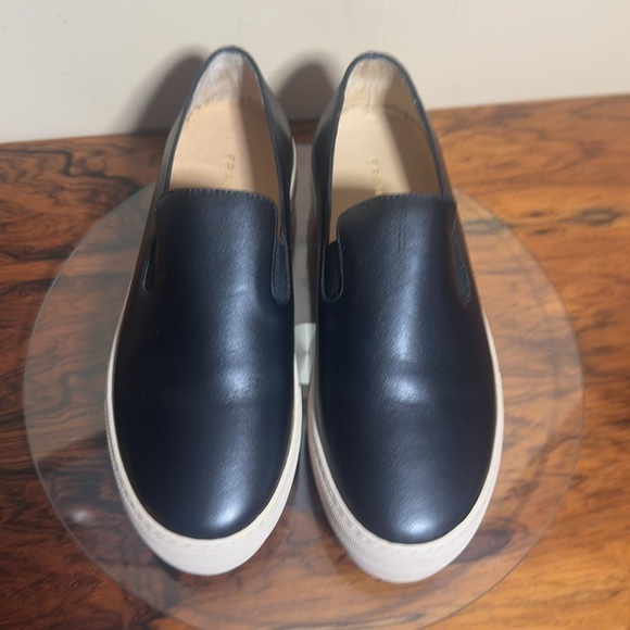 NEW Frame Le Ren Slip on Platform Sneaker in black, size 8 - Picture 1 of 15
